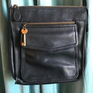 Fossil black crossbody bag/purse